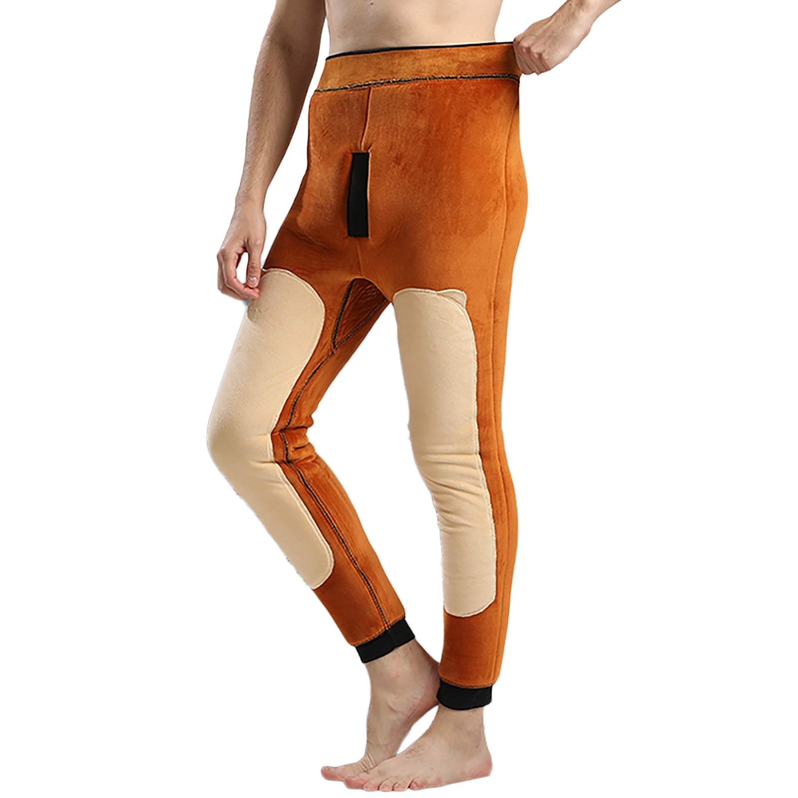 G&F Pantaloni Biancheria Intima Termica Uomini Cotone Mutandoni Assorbimento umidità Tenere Caldo Inverno (Color : B, Size : XL)
