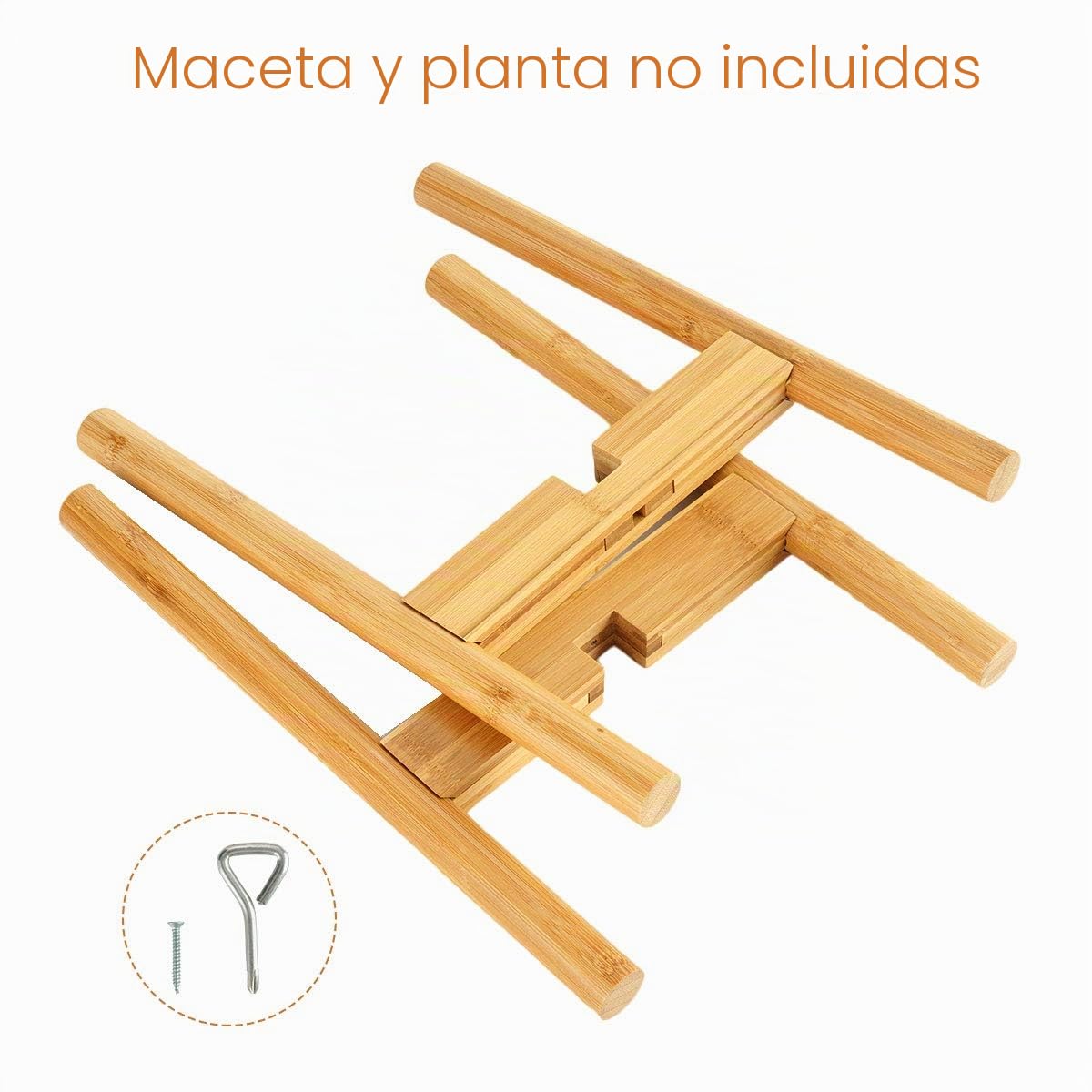 Soporte para Plantas Ajustable,Soporte de Plantas Expandible Retro Soporte para Exhibición de Macetas, Moderno Soporte para Macetas de Flores para Interior y Exterior