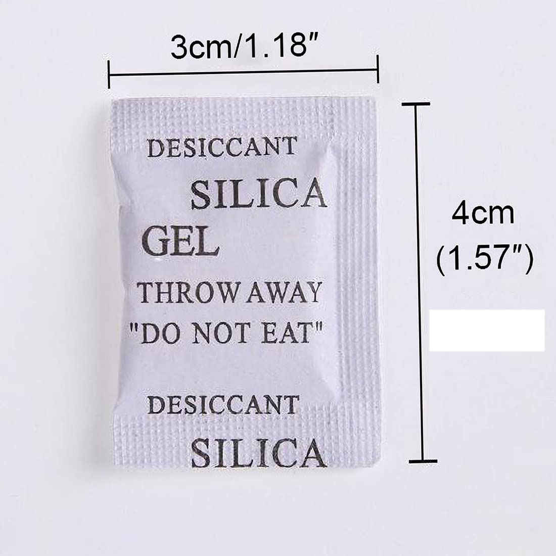 Bolsas de Gel de Sílice Sachets Desecante Pequeño Paquete de 100