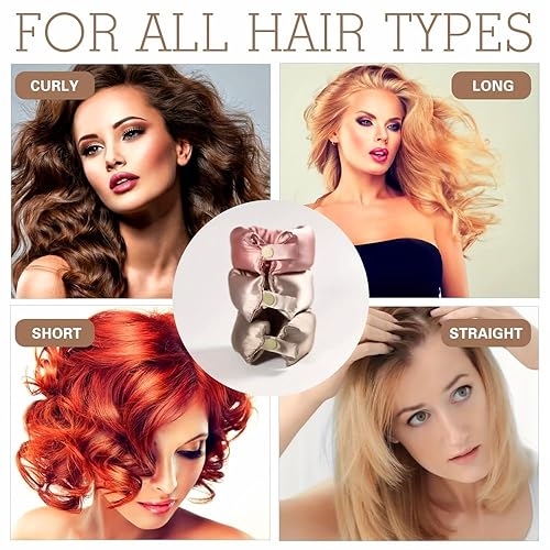 Miniatura 5 de Nuevo juego de rizadores de cabello sin calor, rodillos de pelo para rizos sin calor con gorras de pelo, rizadores sin calor para cabello largo,