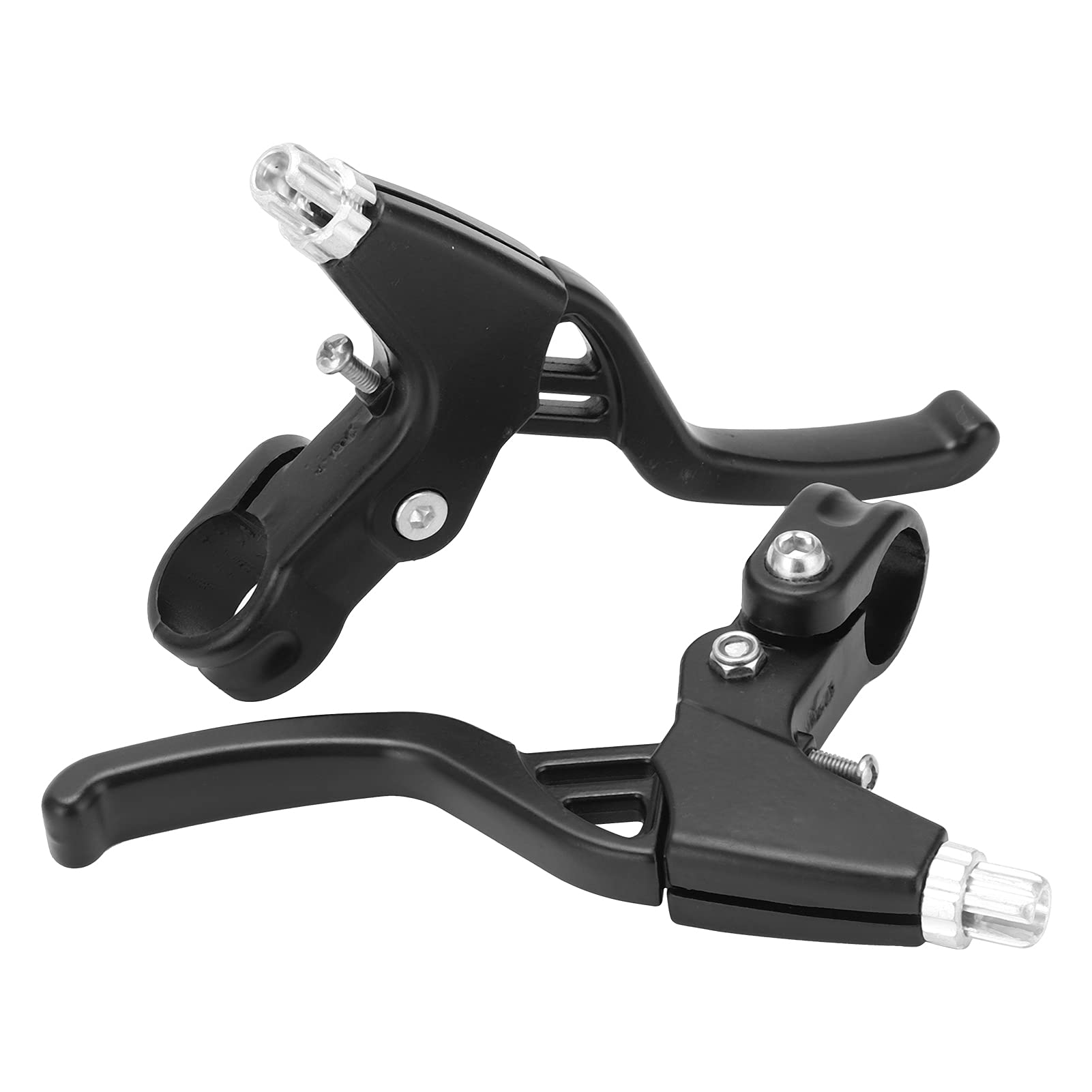 1 paio di leve freno universali per bici con manubrio freno a V in lega di alluminio per la maggior parte delle bici da strada MTB, 2,2 cm (Nero)
