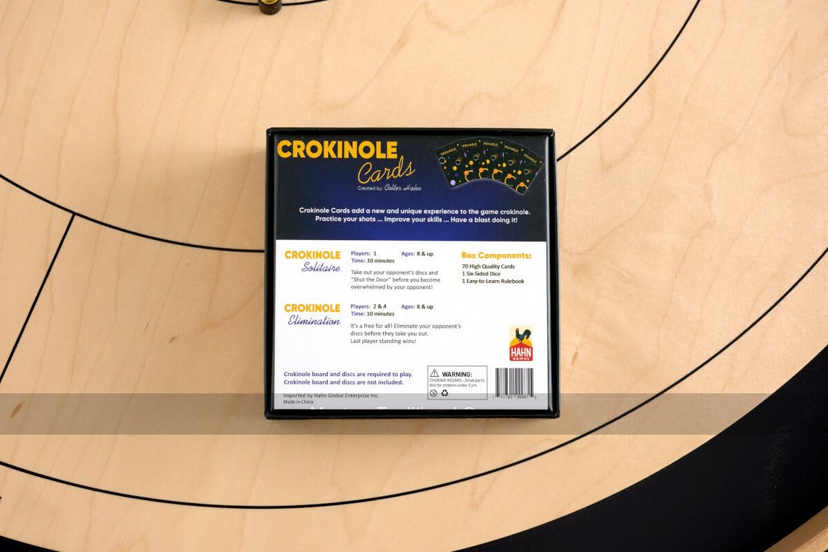 Tracey Crokinole Cards - Board and Discs Not Included