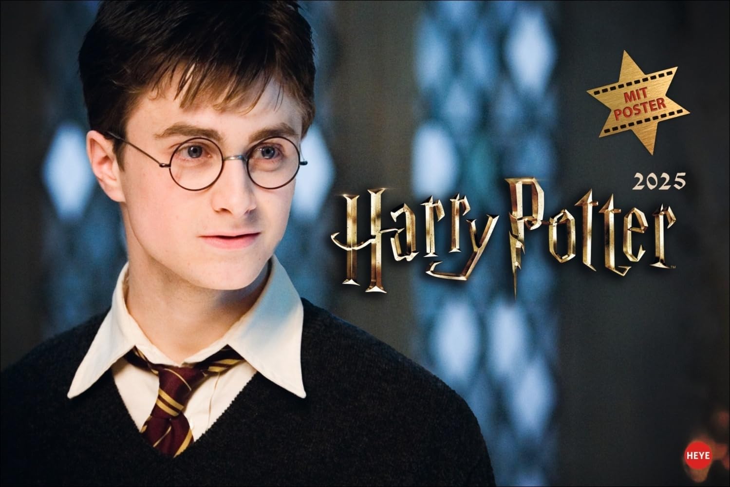 Harry Potter Broschur XL Kalender 2025: Wandkalender mit fesselnden Filmszenen aus den Harry Potter-Filmen. Broschürenkalender 2025 mit Poster zum Heraustrennen.
