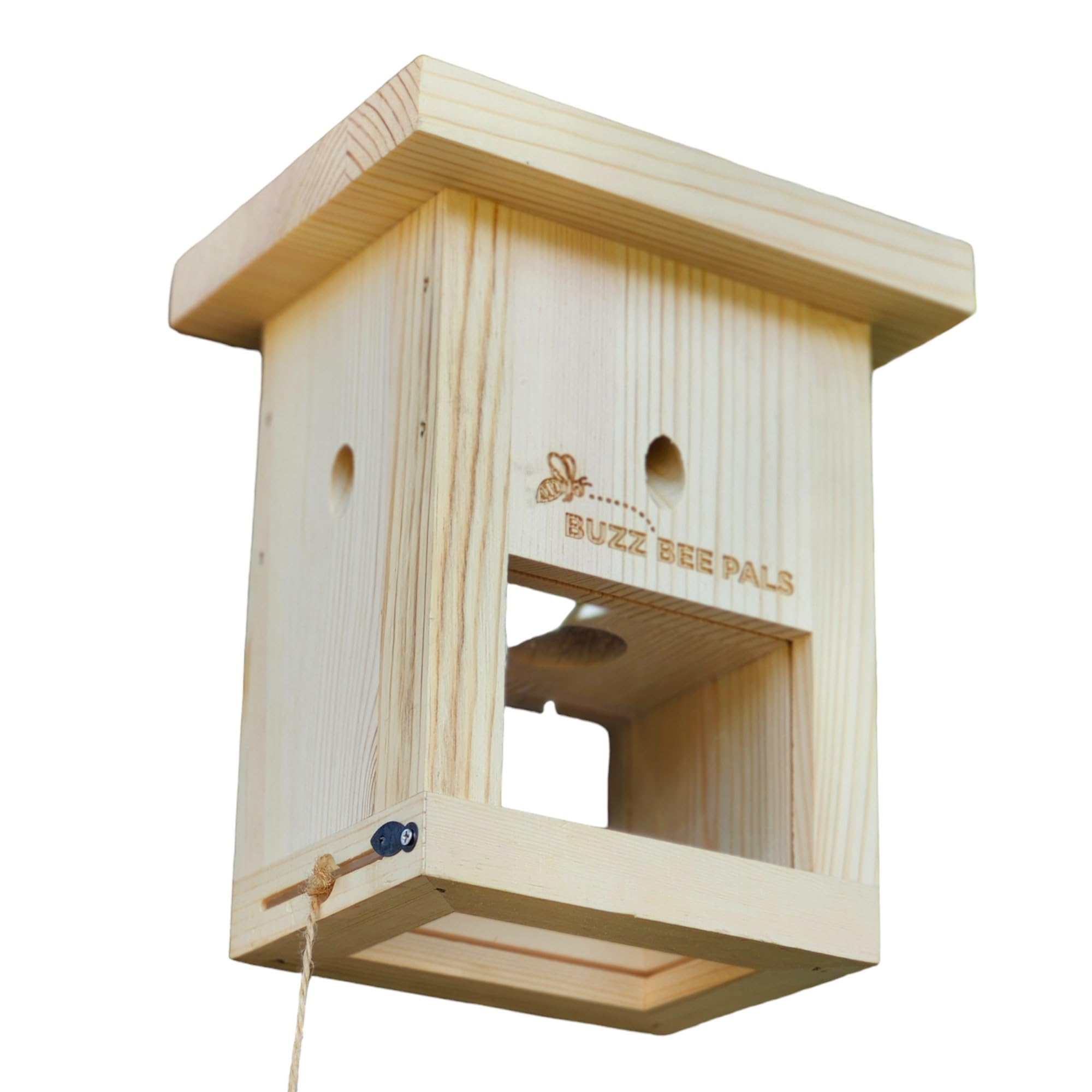 Carpenter Bee Traps for Outside - Carpenter Bee Defender Trap B1 - Flat Roof - Wood Bee Traps - Carpenter Bee Trap (1 Pack)