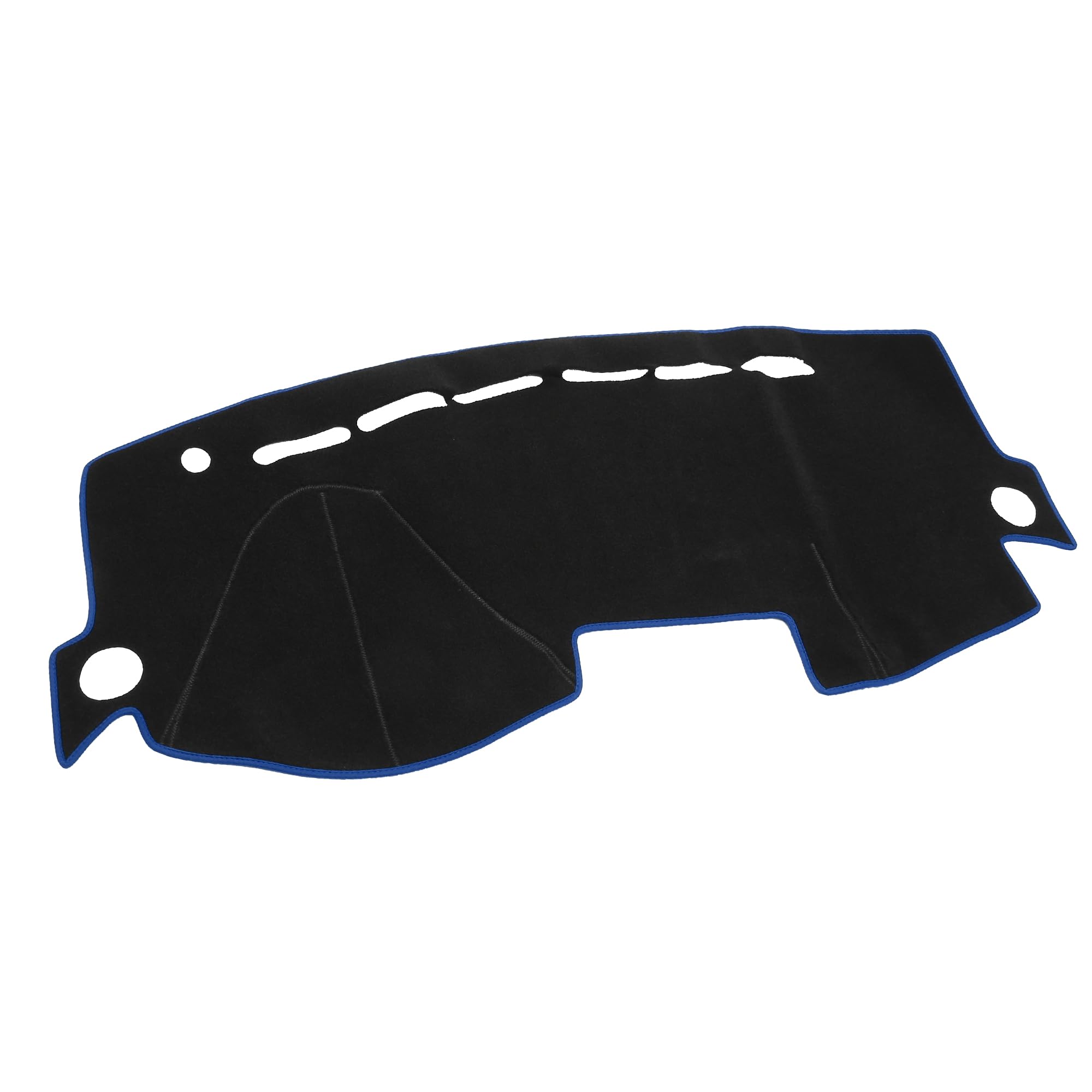 Photo 1 of STOCK PHOTO IS A REFERENCE Dash Cover - Car Center Console Non-Slip Dash Board Mat - for Kia Morning 2008-2010 - Polyester Black Blue - 1Pc