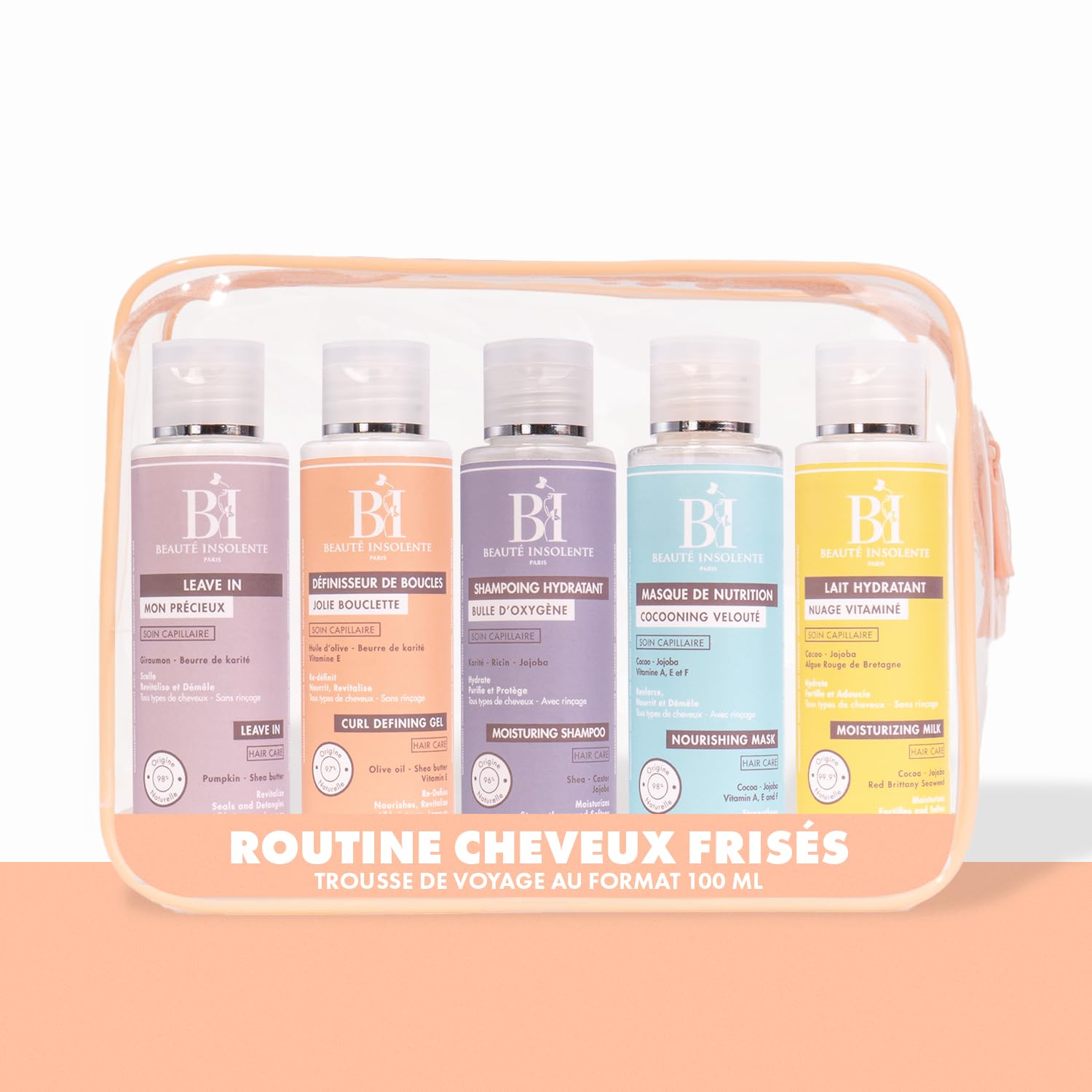 Trousse Voyage Cheveux Frisés Beauté Insolente