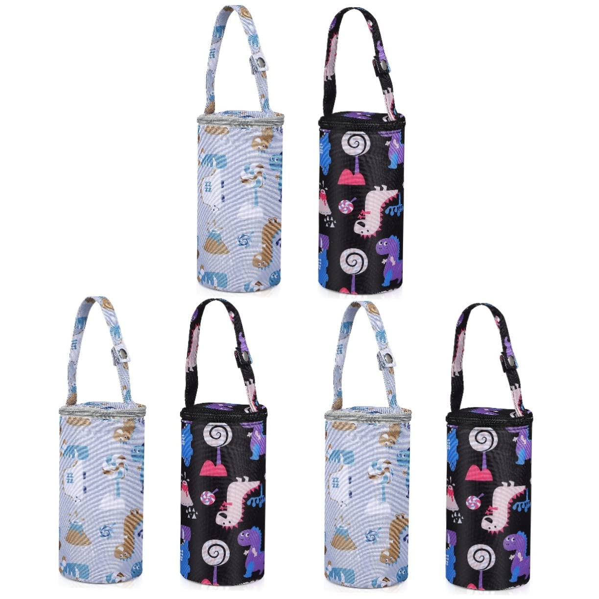 VICASKY 6pièces pour Biberon Motif Cartoon Thermique Suspendu pour Poussette Ou Gardez Lait Chaud