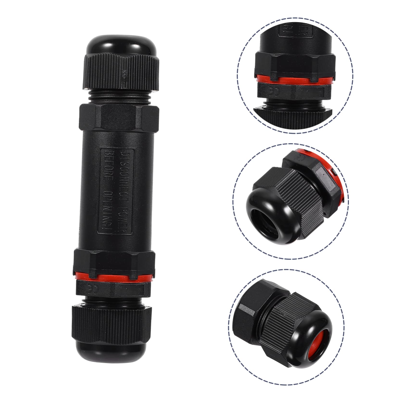 Housoutil 12piezas Conector Estanco De Pines Para Conexiones Eléctricas Exteriores Para Iluminación Led y Proyectos De Fácil Instalación Sin Soldadura