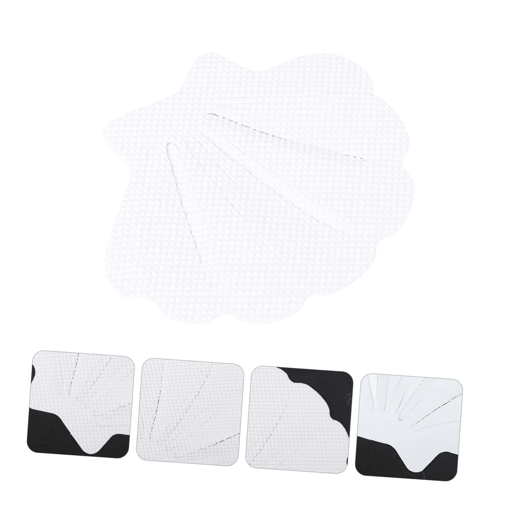 AUTSUPPL 12pcs Non-Slip Stickers Bathroom Bathtub Non Slip Sticker Bathtub Shower Sticker Anti Slip Shower Stickers Seashell Bath Decals Non Shells Ocean Tub Decals Adults Nonslip White