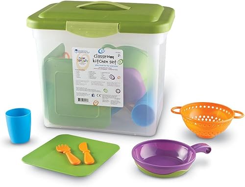 Miniatura 3 de Learning Resources New Sprouts - Juego de cocina para el aula, 45 piezas, a partir de 2 años, comida de juego de simulación para niños pequeños,