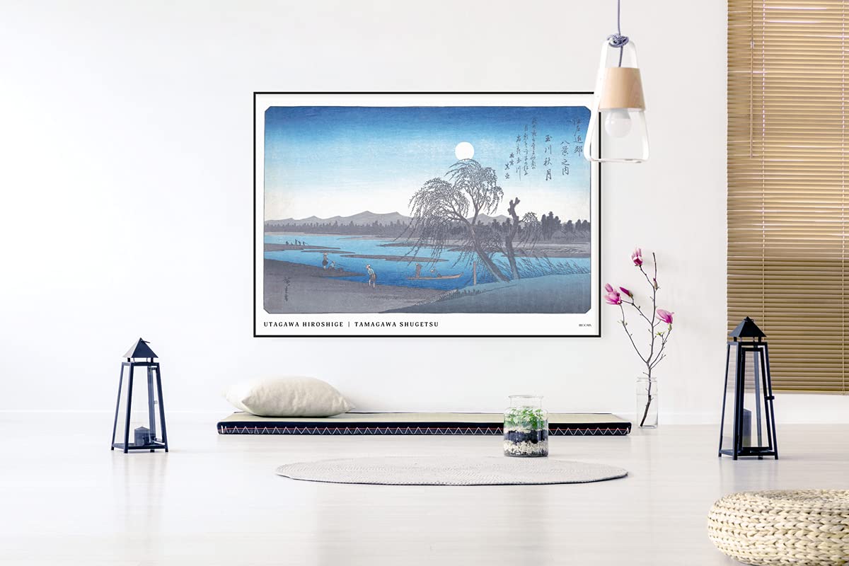 和風　レジン　日本画　アート　サイドテーブル　土屋光逸（四ツ谷荒木横丁）歌川広重 和風 レジン 日本画 アート サイドテーブル 土屋光逸（四ツ谷