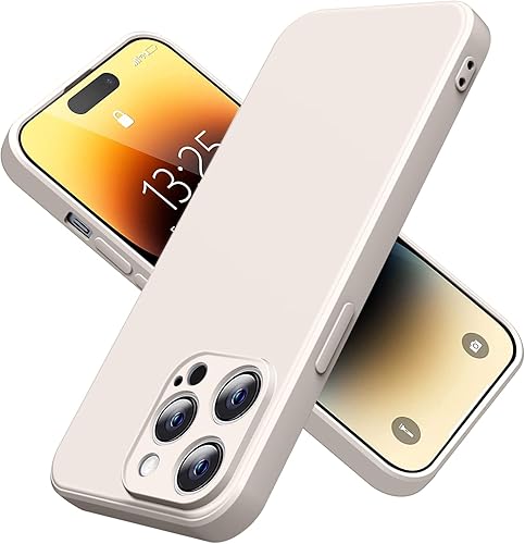 RLUYIDIKS Funda protectora delgada de silicona para iPhone 14 Pro Max para iPhone 14 Pro Max, con absorción de golpes, agradable a la piel de 6.7