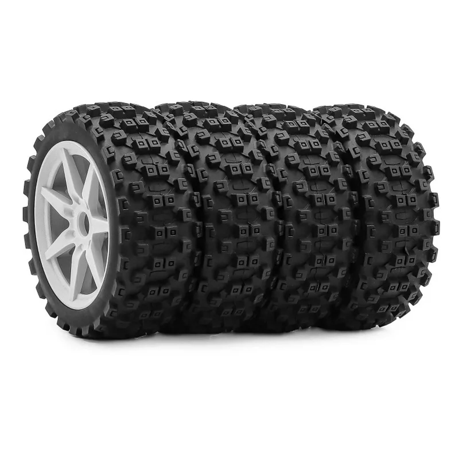 Per ARRMA Per Typhon Per Traxxas Per Kyosho Per HPI Per HSP 1/8 Rc Auto 4 Pezzi 115 Mm Off-Road Per Buggy Ruote Pneumatico 17 Esagonale Parti Aggiornamento Parti Ricambio Rc