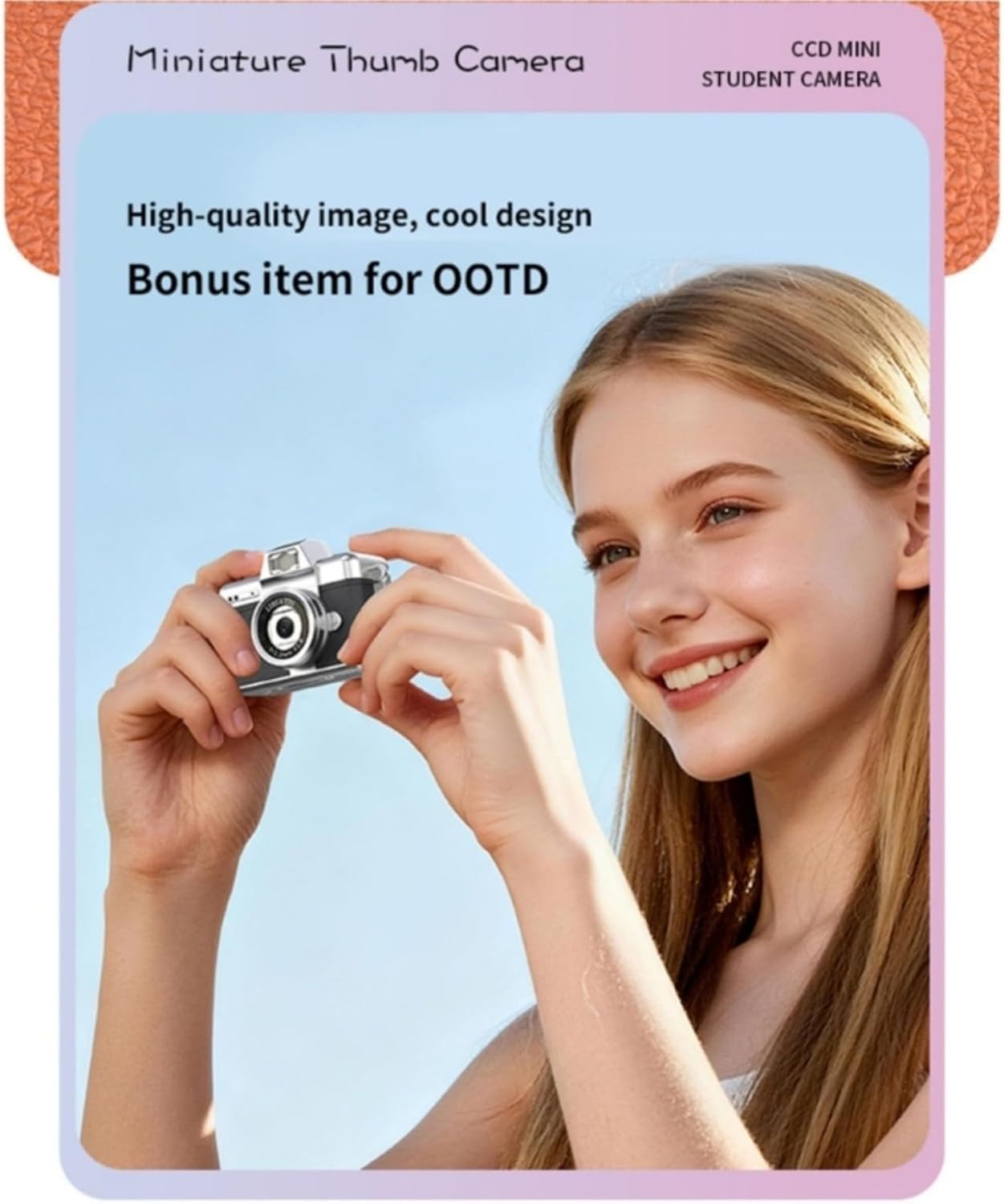Toy Keychain Digital Camera 32GB Photo Video for Learning Play Pocket Camera