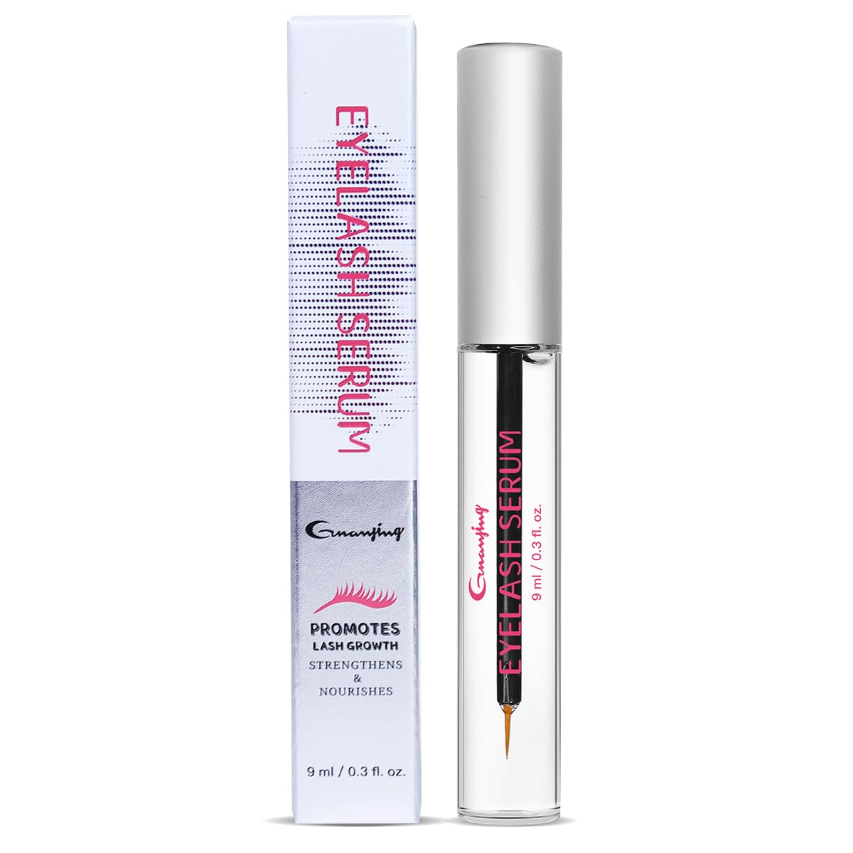 Lash Resilience Eyelash Serum for Thicker, 9ml / 0.3 fl.oz. Longer Eyelashes and Eyebrows - Grow Luscious Lashes with Brow Enhancer