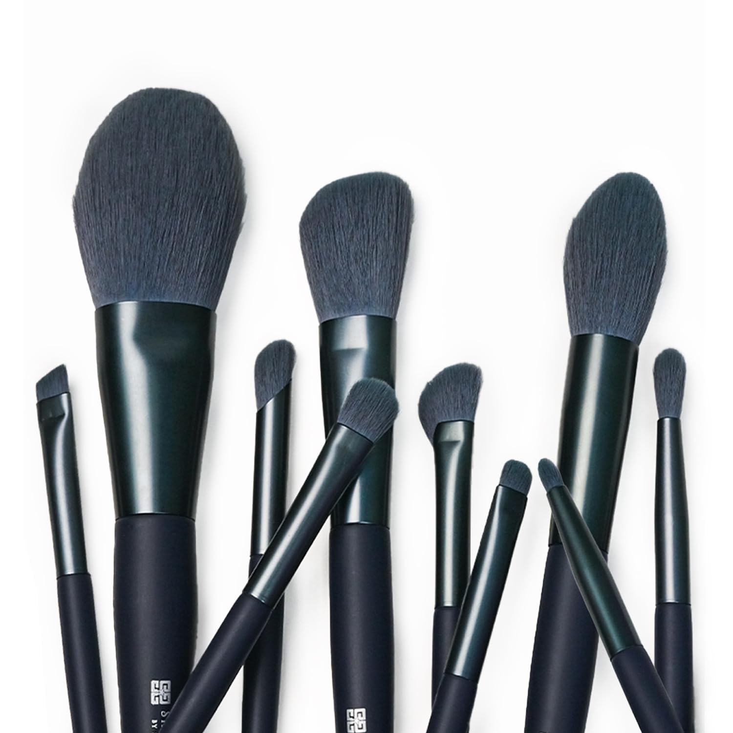 Make-up-Pinsel-Set mit Tasche, professionelles Pinsel-Set für Make-up, Reisegröße, Kosmetikpinsel-Set für Gesicht, Foundation, Lidschatten mit Aufbewahrung, Make-up-Tasche für Damen, 10 Stück