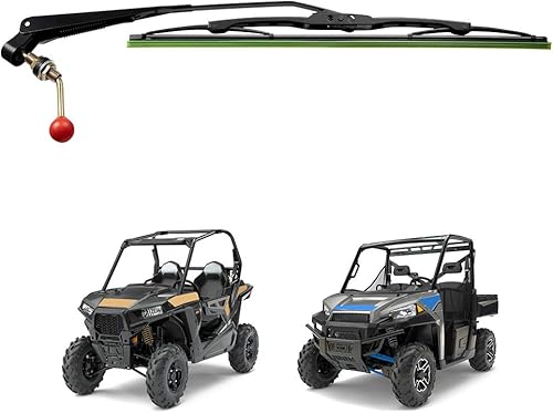 Kemimoto UTV - Conjunto de limpiaparabrisas manual compatible con Maverick X3 Commander Defender Pro