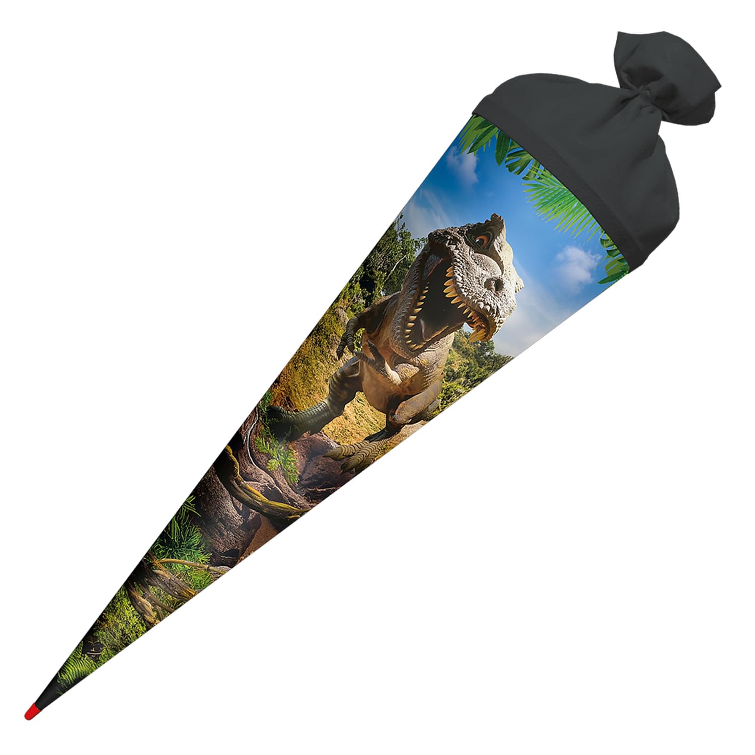 ROTH Tyrannosaurus-Bolsa de azúcar Redonda (70 cm, Cierre de Fieltro), Color Negro (Unbekannt 10278788)