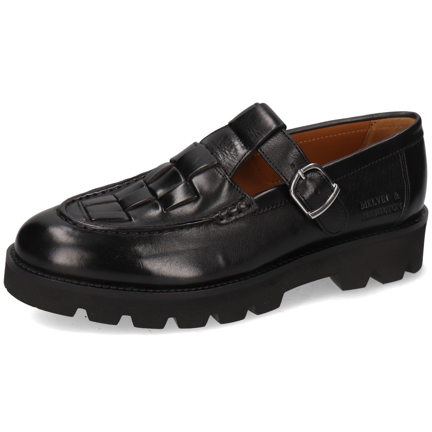 Melvin & Hamilton Women Jade 14 Monk-Strap Loafer, Black, 5 UK
