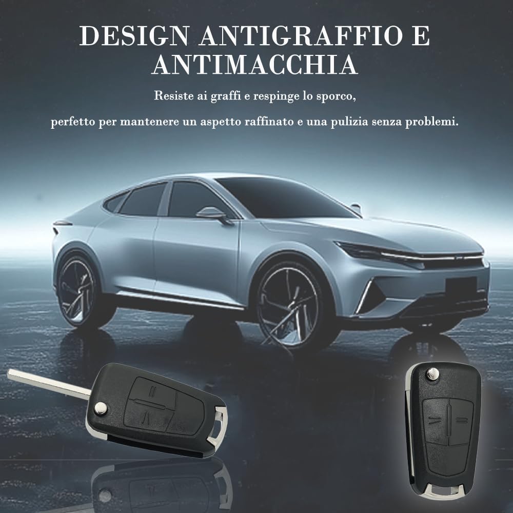 SUPALAND Guscio Chiave di Ricambio a 2 Tasti Per Telecomando Auto Con Lama Per Opel Astra Vectra Corsa Signum Zafira Meriva Tigra Antara Karl