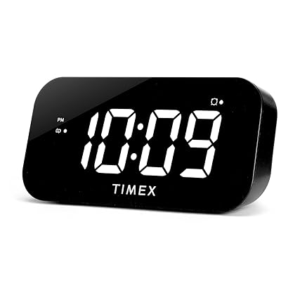 Timex Alarm Clock with Large Display and 5 W USB Charging Port, Digital Alarm Clock for Bedroom photo Timex Alarm Clock with Large Display and 5 W USB Charging Port, Digital Alarm Clock for Bedroom