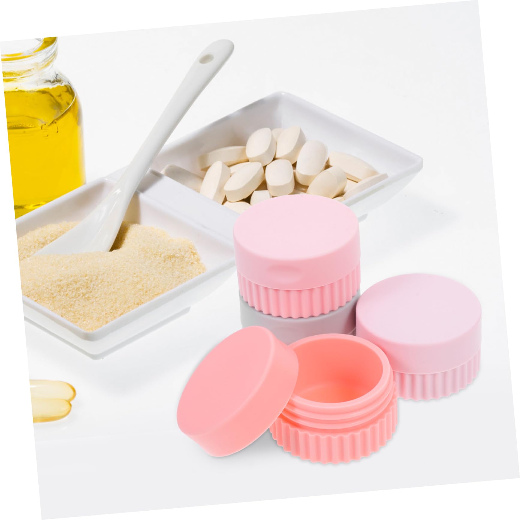 3 Sätze Pillendose Erinnerungs-pillen-organizer Mit Wöchentliche Pille Pille Pille Dosis Klein Veranstalter Toilettenartikel Pillenboxen Erste Für Reisen Kieselgel 4 Stück * 3