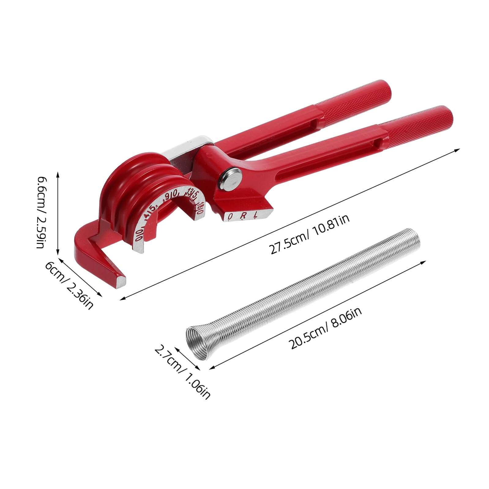 Utensili per Piegatura Alluminio Slot Piegatubi Manuali per Tubi in Rame e Alluminio Attrezzatura Portatile per HVAC e Aria Condizionata