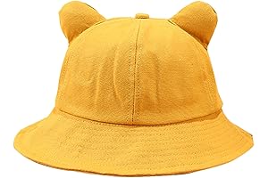 Unisex Packable Bucket Sun Hat for Women Men (Cat Ear & Tail)