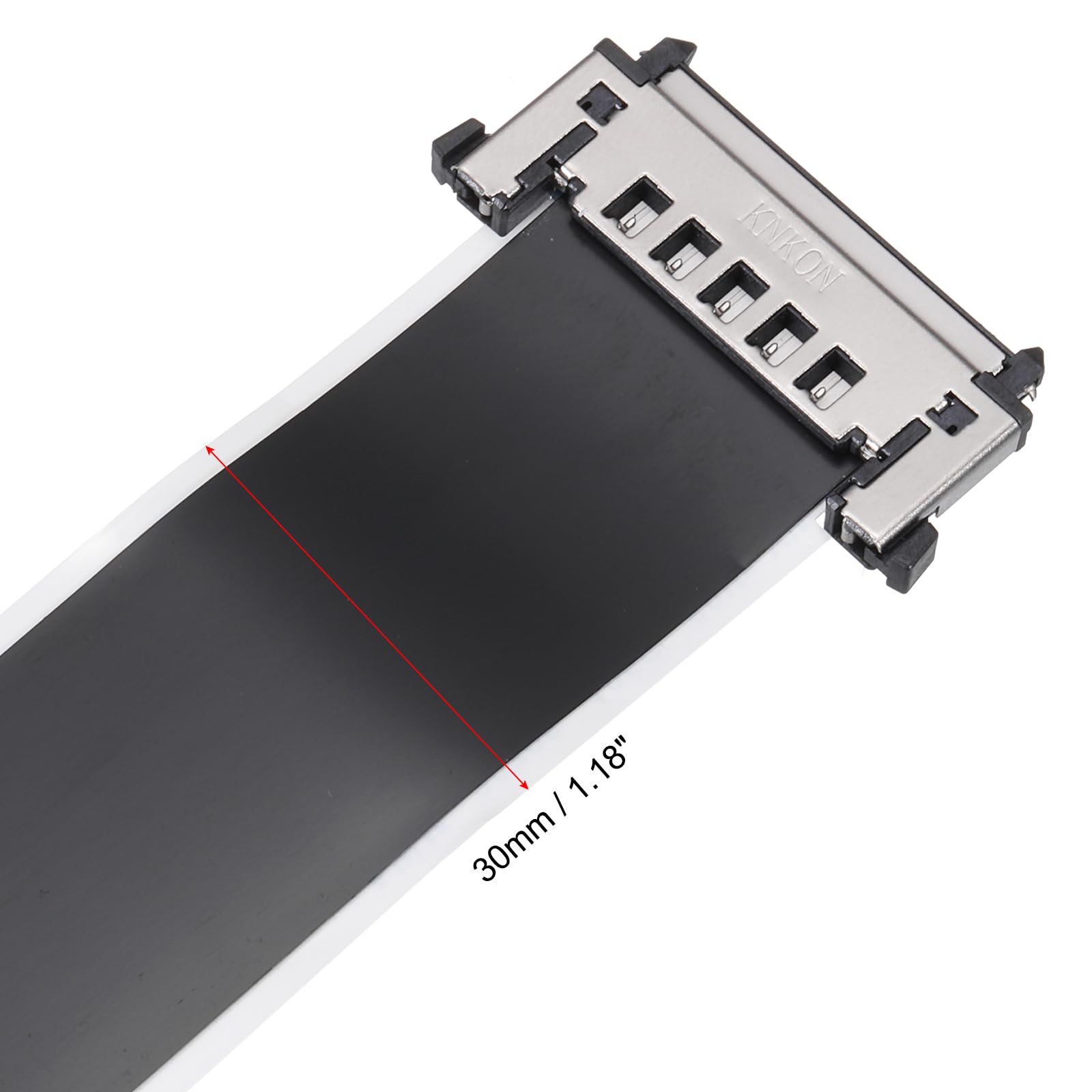 QUARKZMAN FFC FPC kabel 0,5 mm Pitch 51 pin 150 mm elastyczny płaski kabel do ekranu LCD, 2 sztuki