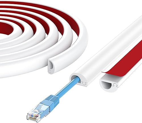 Protector de cable de pared de 78 pulgadas, fundas de silicona autoadhesivas para cables en la pared, protector de cable para TV de montaje en