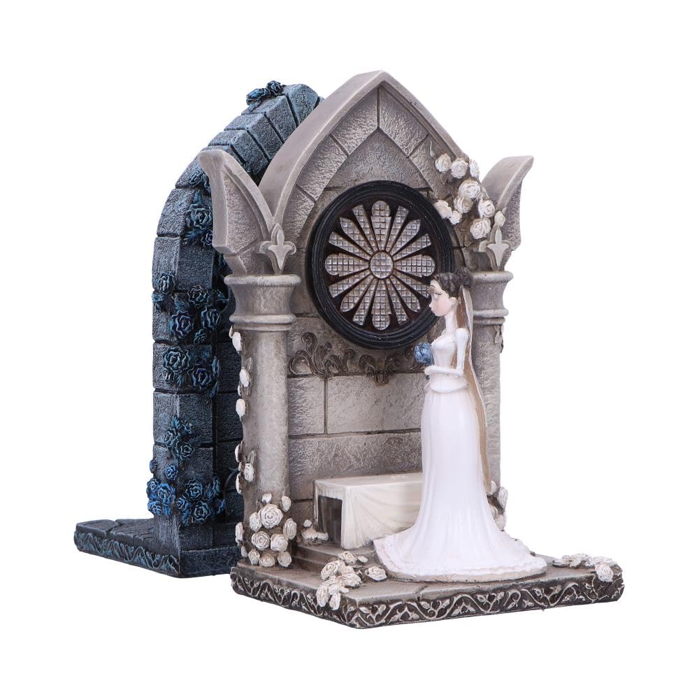 Nemesis Now Sujetalibros Emily y Victoria de la Novia cadávera, coleccionables de la película gótica, Licencia Oficial Tim Burton Merchandise