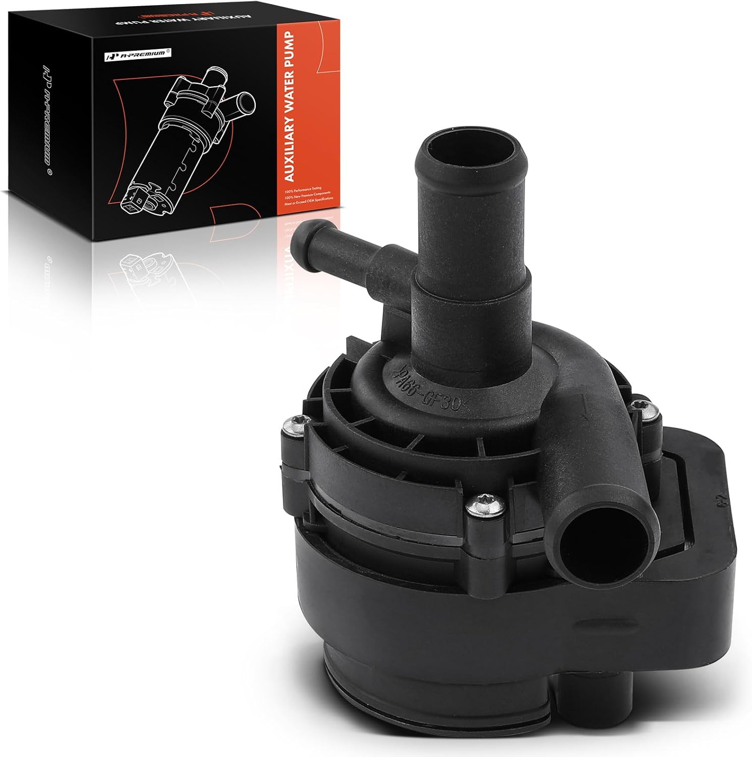 A-Premium 3 Pins Engine Auxiliary Water Pump Compatible with Mercedes-Benz C/W Series - E250, E350, CLS400, S450 & More- W/Bracket - 4,6,8,12Cyl 2.1 3.0 3.5 4.0 4.7 5.5 6.0 6.2 6.3L - # 2128350164