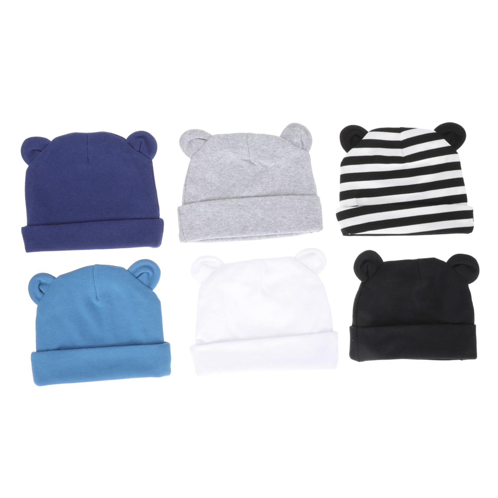 Fötuskappe Für Wintermütze Sommermütze Tiermütze Babygang Cap Neugeborene Hüte Mädchen Hut Mützen Für Neugeborene Babys Hut Turban Baumwolle 6st