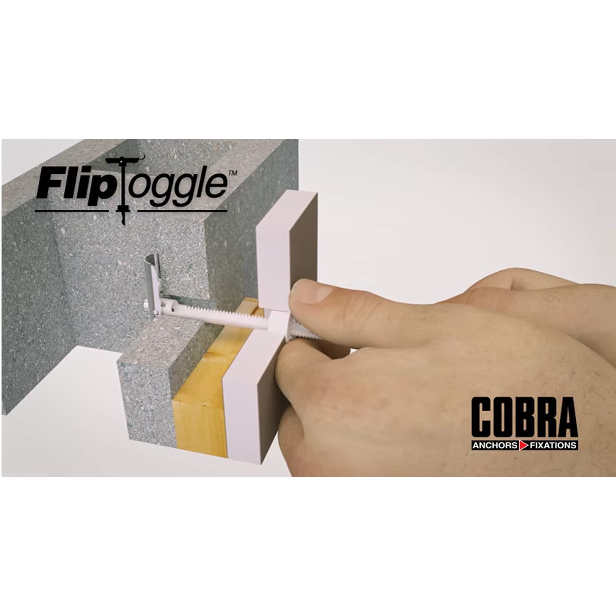 Cobra M5 FlipToggle Universal-Wandbefestigung für Gipskartonplatten