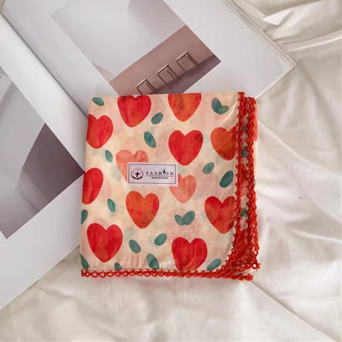 Large Cotton Bandana Headband, Head Wrap, Protective Coverage, Hair Neck Scarf for Women 28 x 28 inch - Image 6