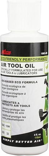 Milton 1001-4B Aceite de herramienta de aire - Eco-Friendly Neumático Herramienta Lubricante ISO-32-4 oz