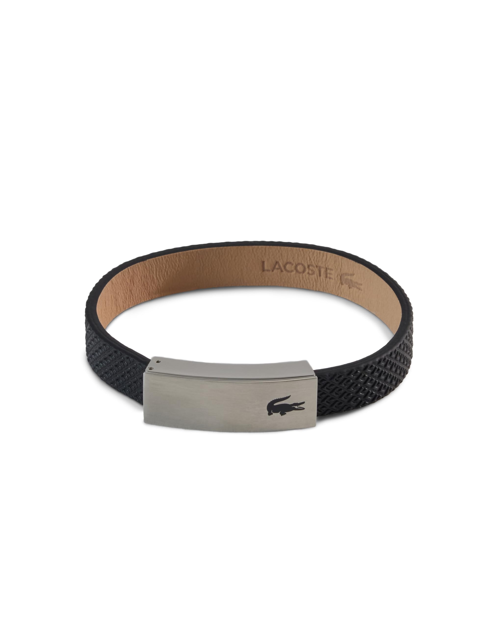 Lacoste Lederarmband für Herren Kollektion PORT Verziert mit petit piqué Muster - 2040110