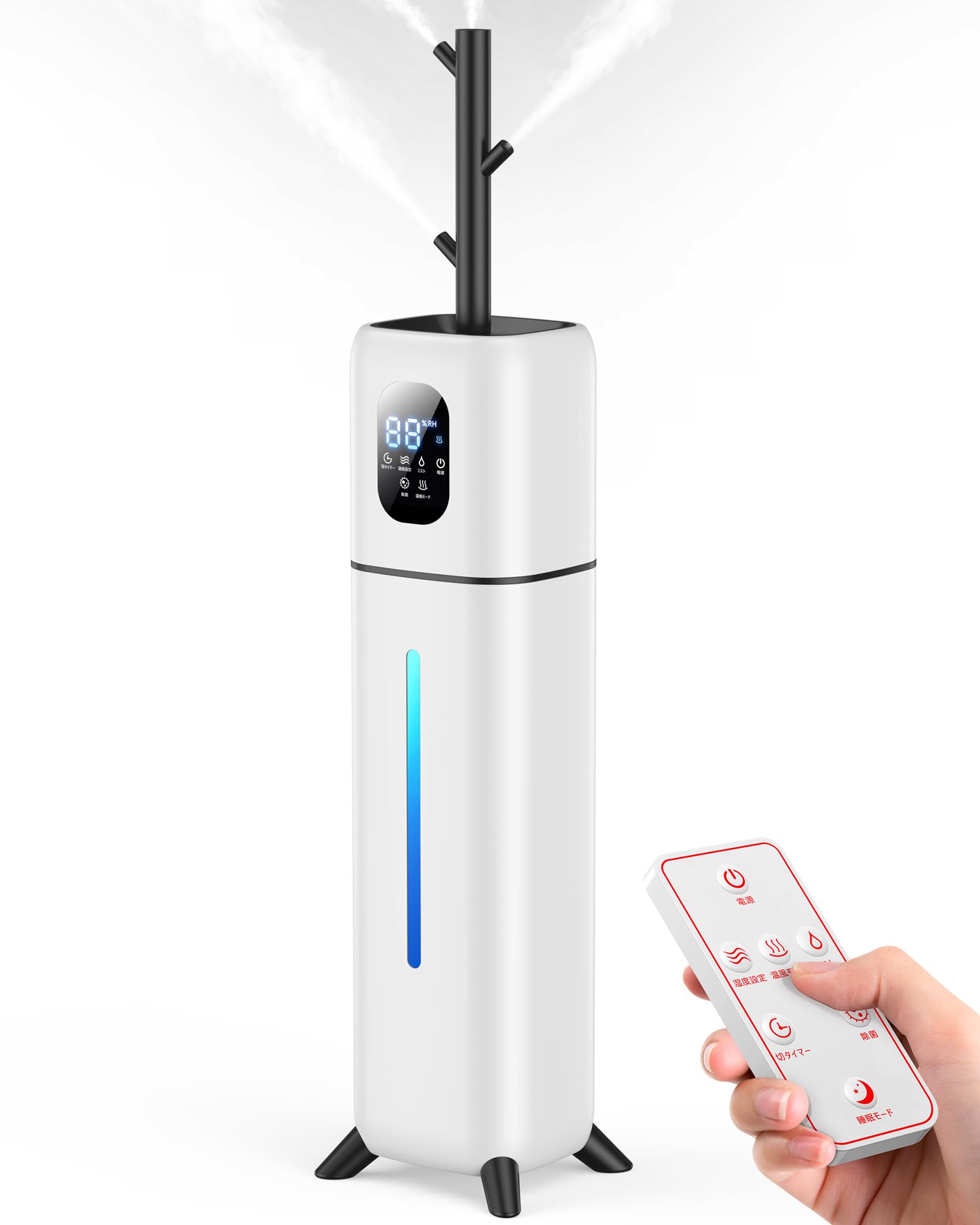 Amazon.co.jp: 加湿器 大容量 9L【5重除菌&AI自動恒湿&ハイブリッド式