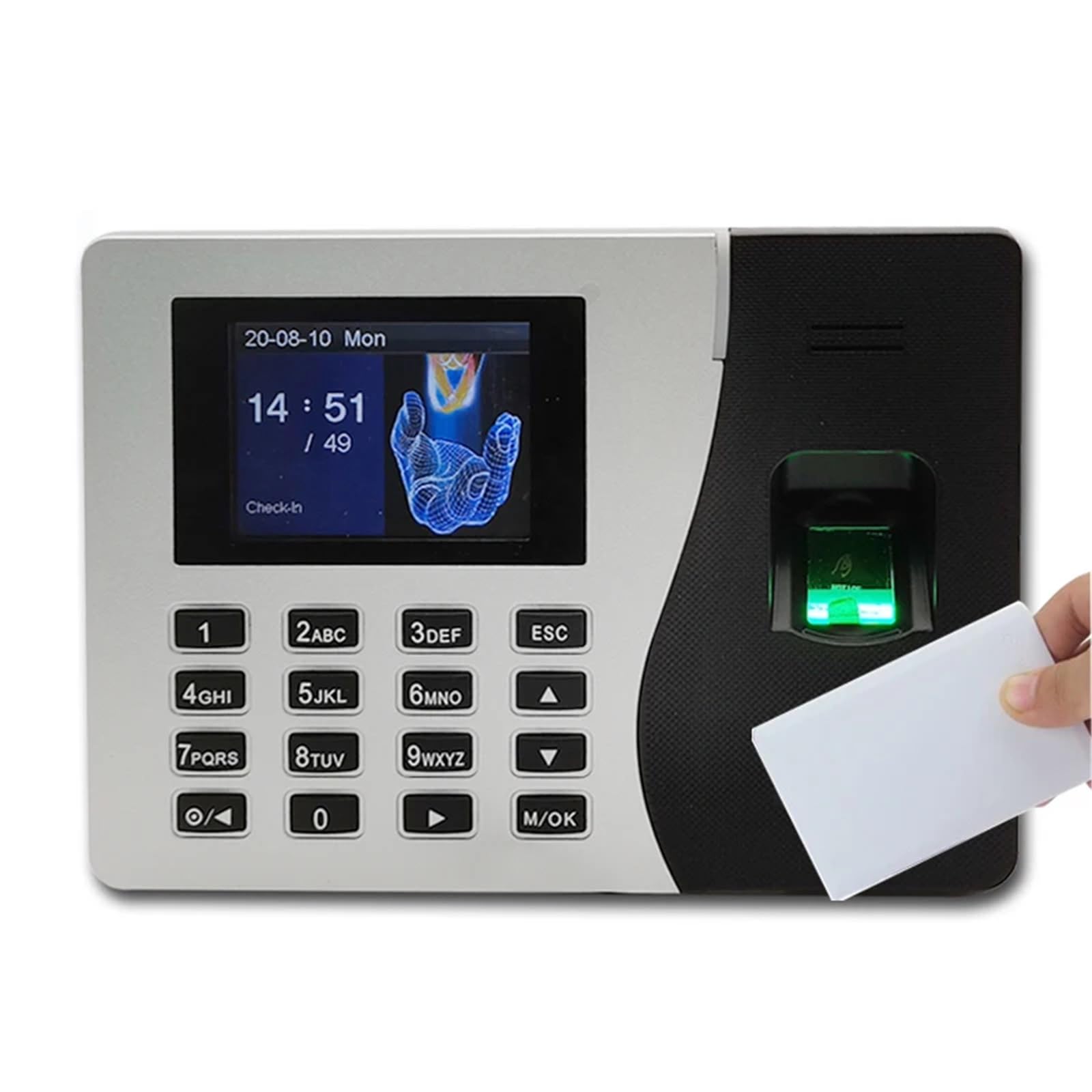 Macchina per la rilevazione delle presenze, Di Presenza Macchina For Ufficio For Dipendenti Orologio Marcatempo Registrazione Biometrica E Impronte Digitali,uffici, fabbriche, hotel, scuole