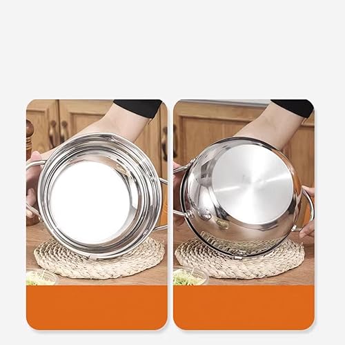 Miniatura 7 de Freidora olla freidora japonesa mini olla de acero inoxidable Olla de temperatura controlada Tempura Sartén Termómetro Cocina de inducción Ollas