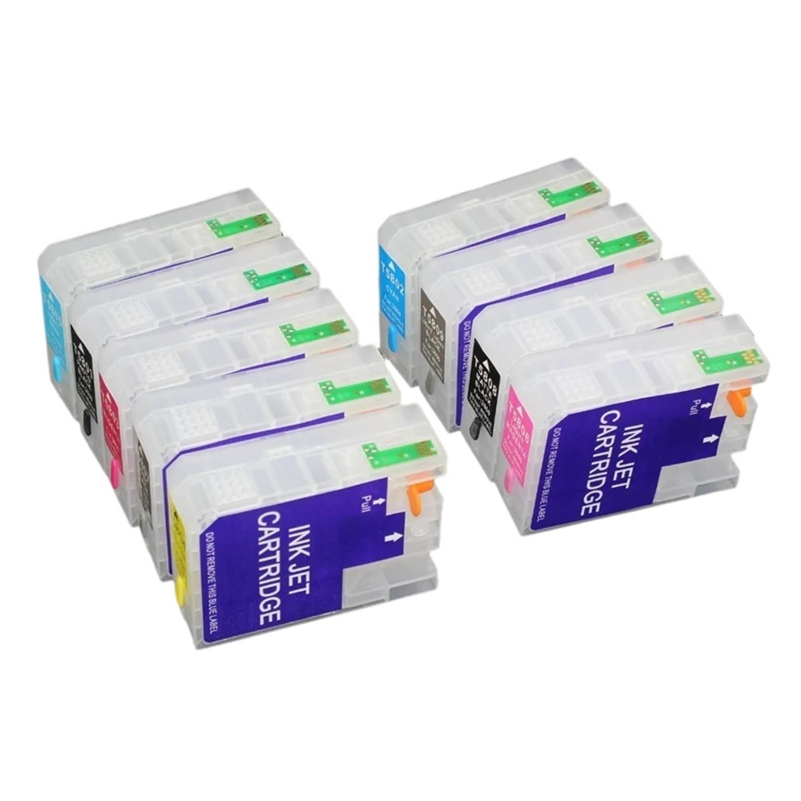 Compatible con Cartuchos de Tinta Epson, 3800/3880 | Cartucho de tinta 3800/3880, con chip, juego de 9 piezas, fácil recarga(For 3800)