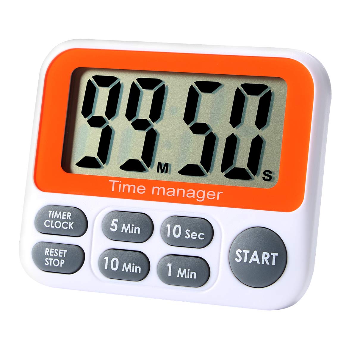 AIMILARDigital Countdown Kitchen Timer - Count Up Down Magnetic Timer Clock with Alarm Fast Setting for Cooking Baking Students