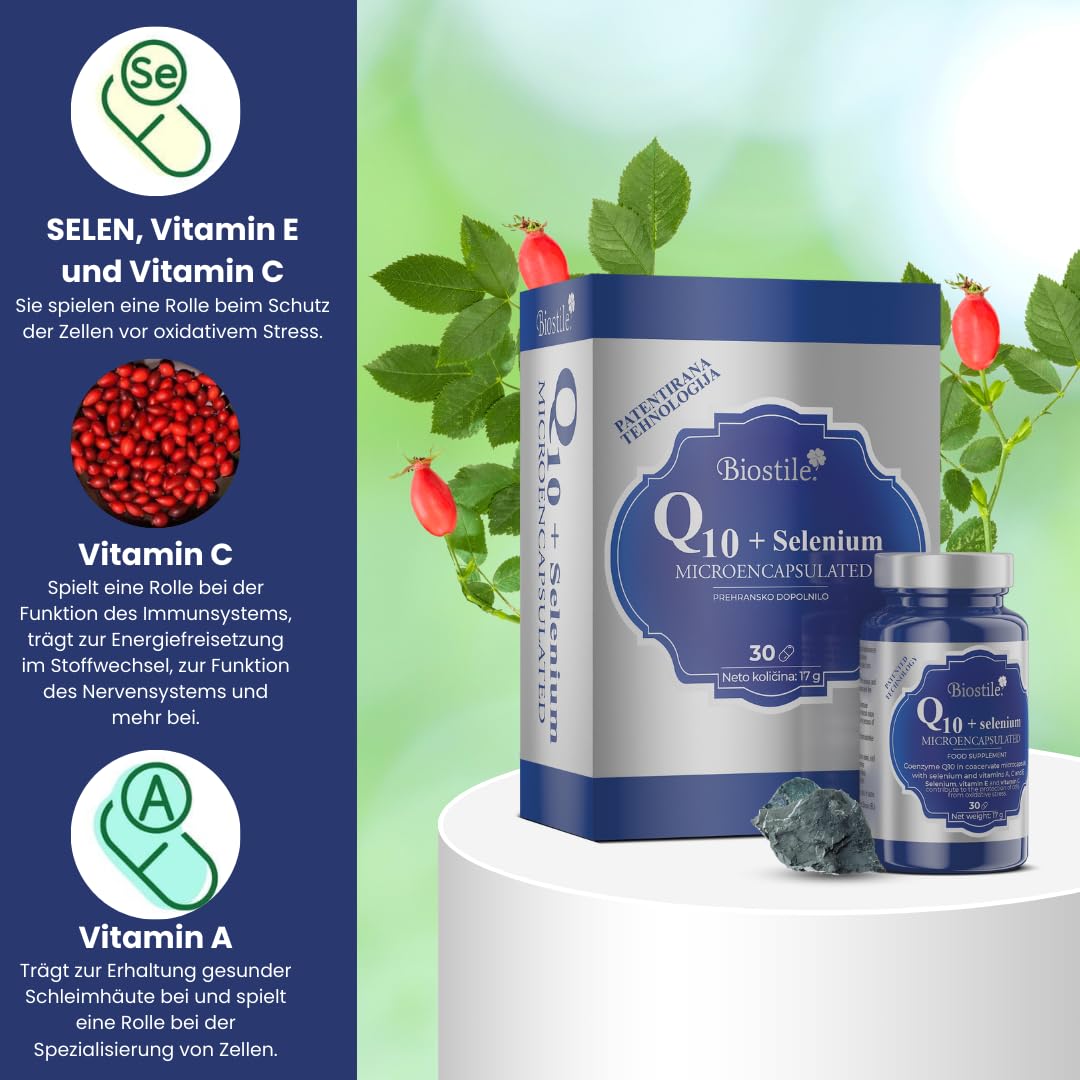 Q10 + Selen – Mikroverkapselt, stärkt Immunsystem und Zellgesundheit