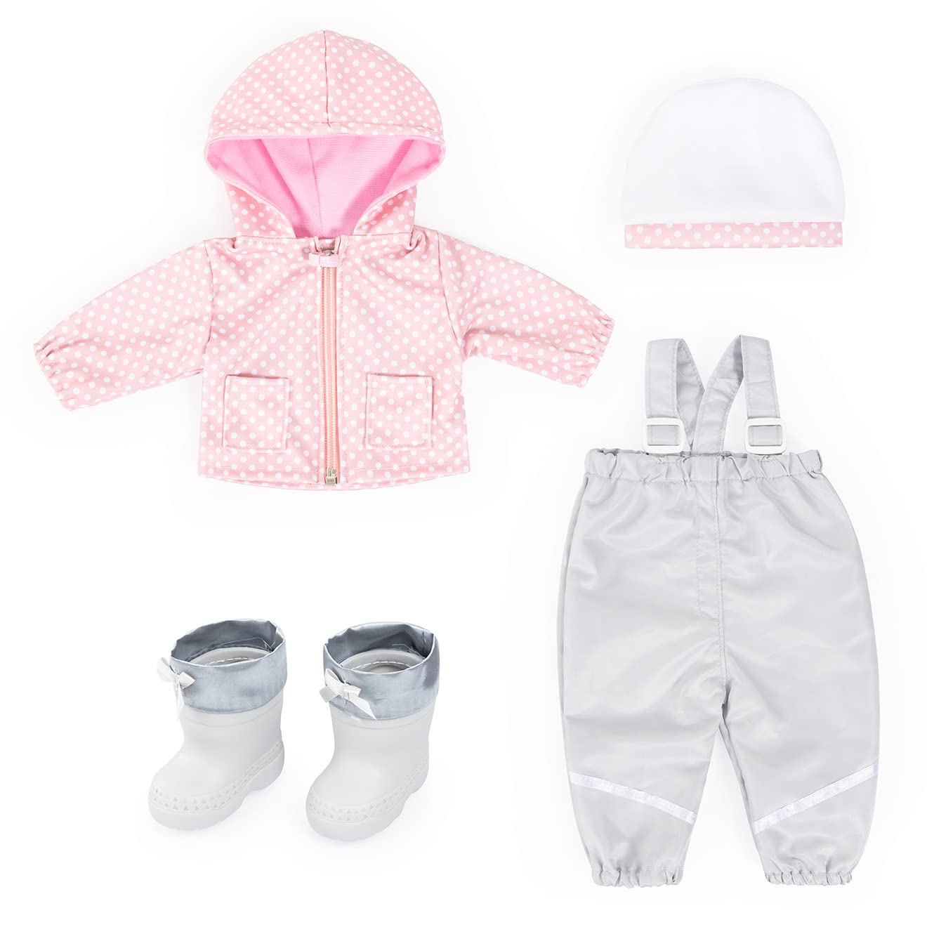 Bayer Design 84200AH Doll clothing, accessories baby doll, rain outfit, 15 - 16,5 inch