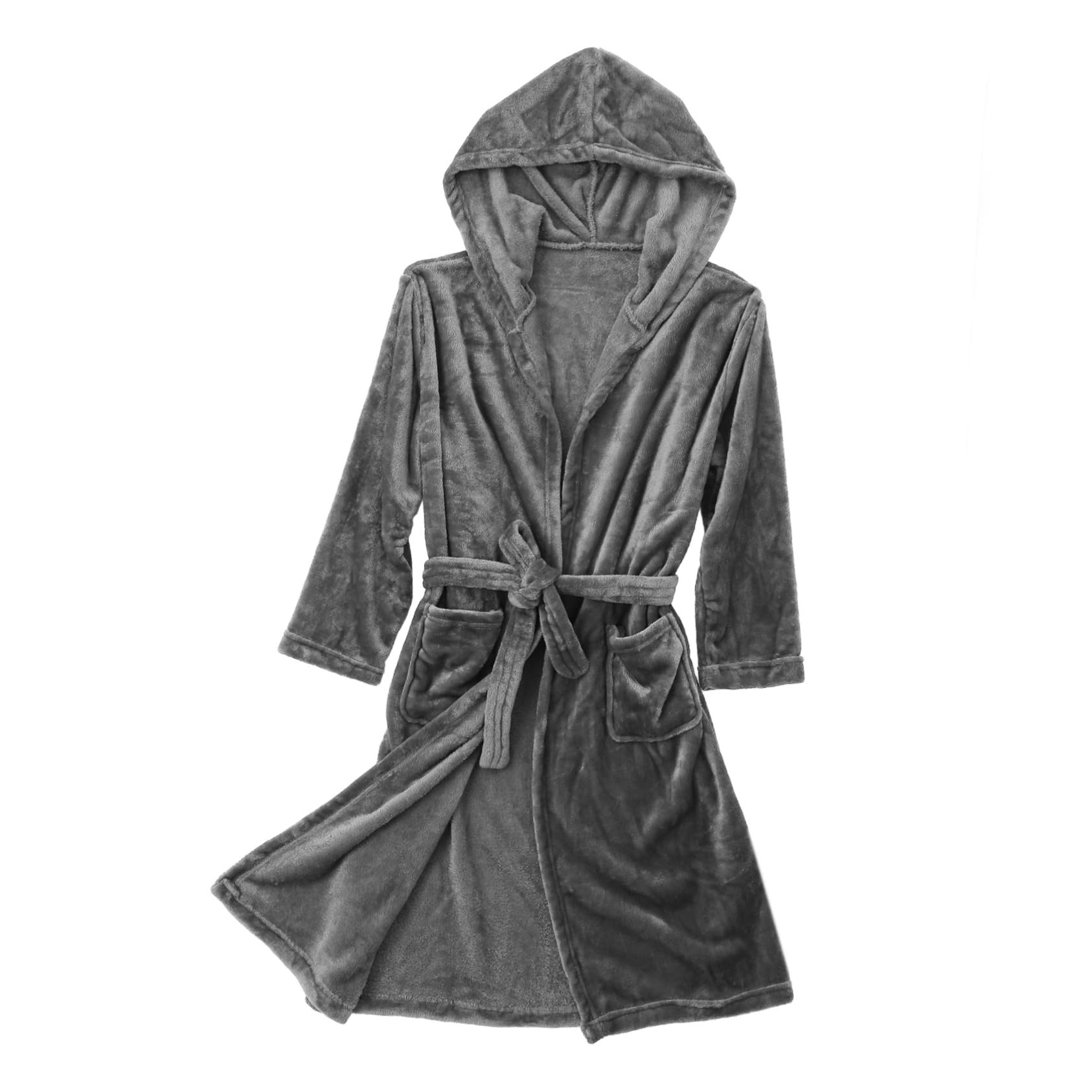 SHERCHPRY Accappatoio Cappuccio Poliestere Resistente e Leggero con Tasche Spaziose per Casa Spa Dormitorio