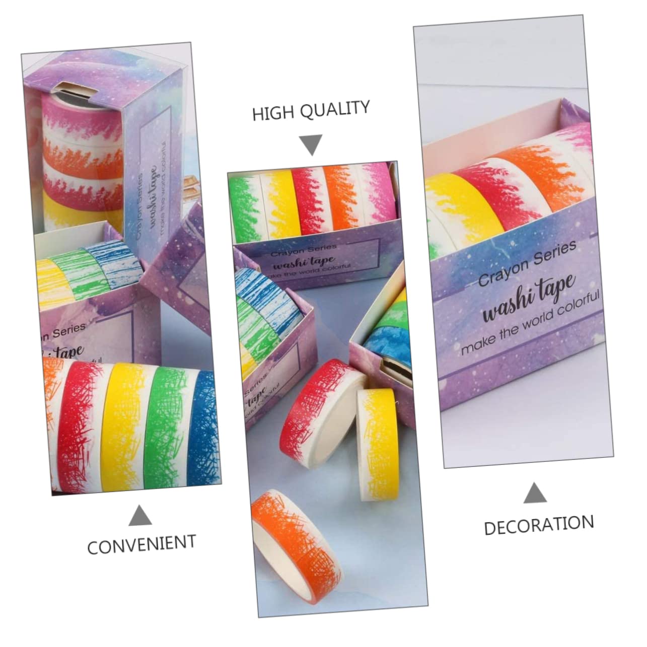 EXCEART 18rollos Cinta Washi Decorativa Adhesiva Cinta Masking para Manualidades Scrapbooking y Decoración y Diseño Creativo Sin Restos Al Retirar para Proyectos