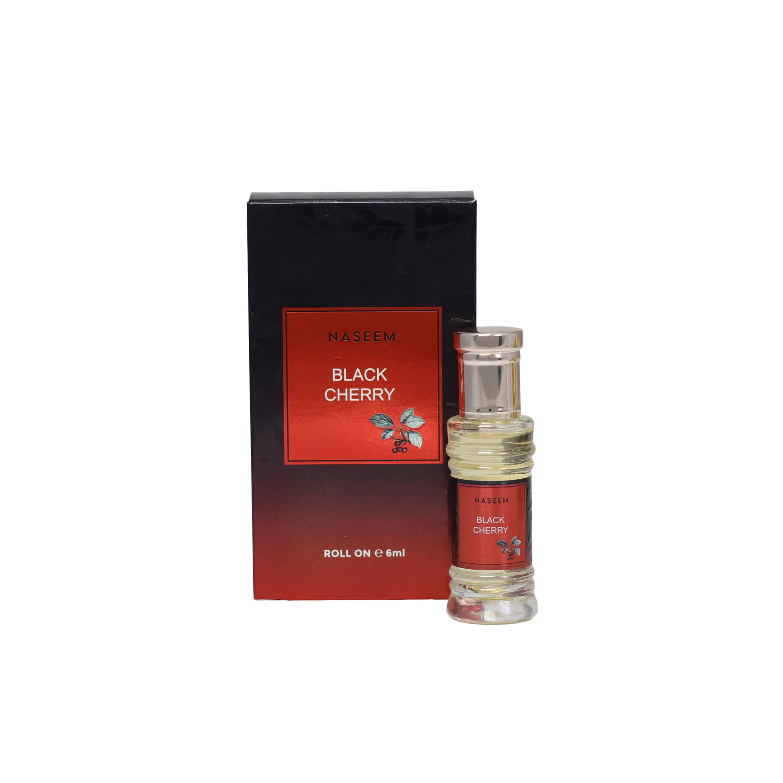 NASEEM Black Cherry Attar Roll On Perfume Oil 6ml | Fruity Chypre Attar with Pineapple, Vanilla & Patchouli | Alcohol-Free-image-0