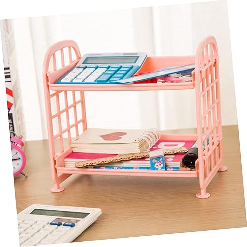 Miniatura 6 de Cabilock Práctico estante de almacenamiento 2 estantes de frutas Estante de almacenamiento de cocina Estante de almacenamiento de baño Estante de