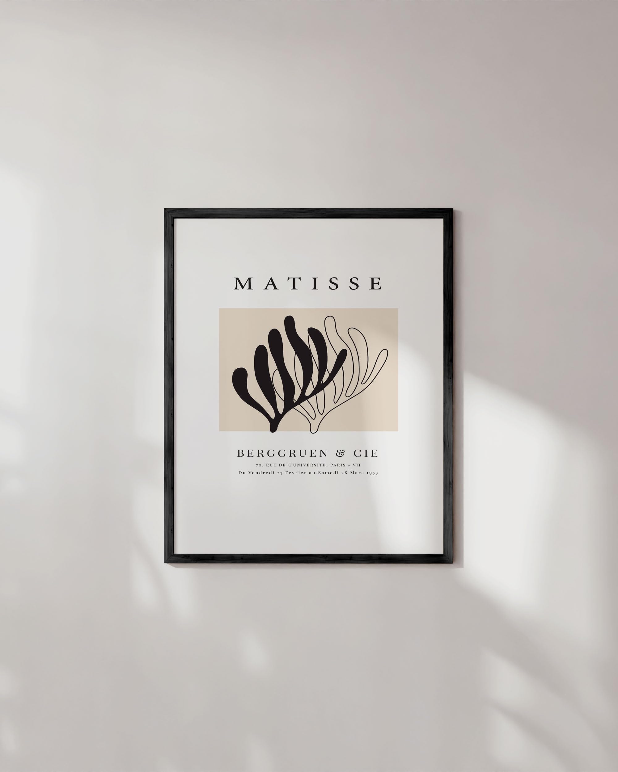 アンリ・マティス　B2ポスター3枚　フレーム付き　マティス展で購入 アンリ・マティス B2ポスター3枚 フレーム付き マティス展で購入