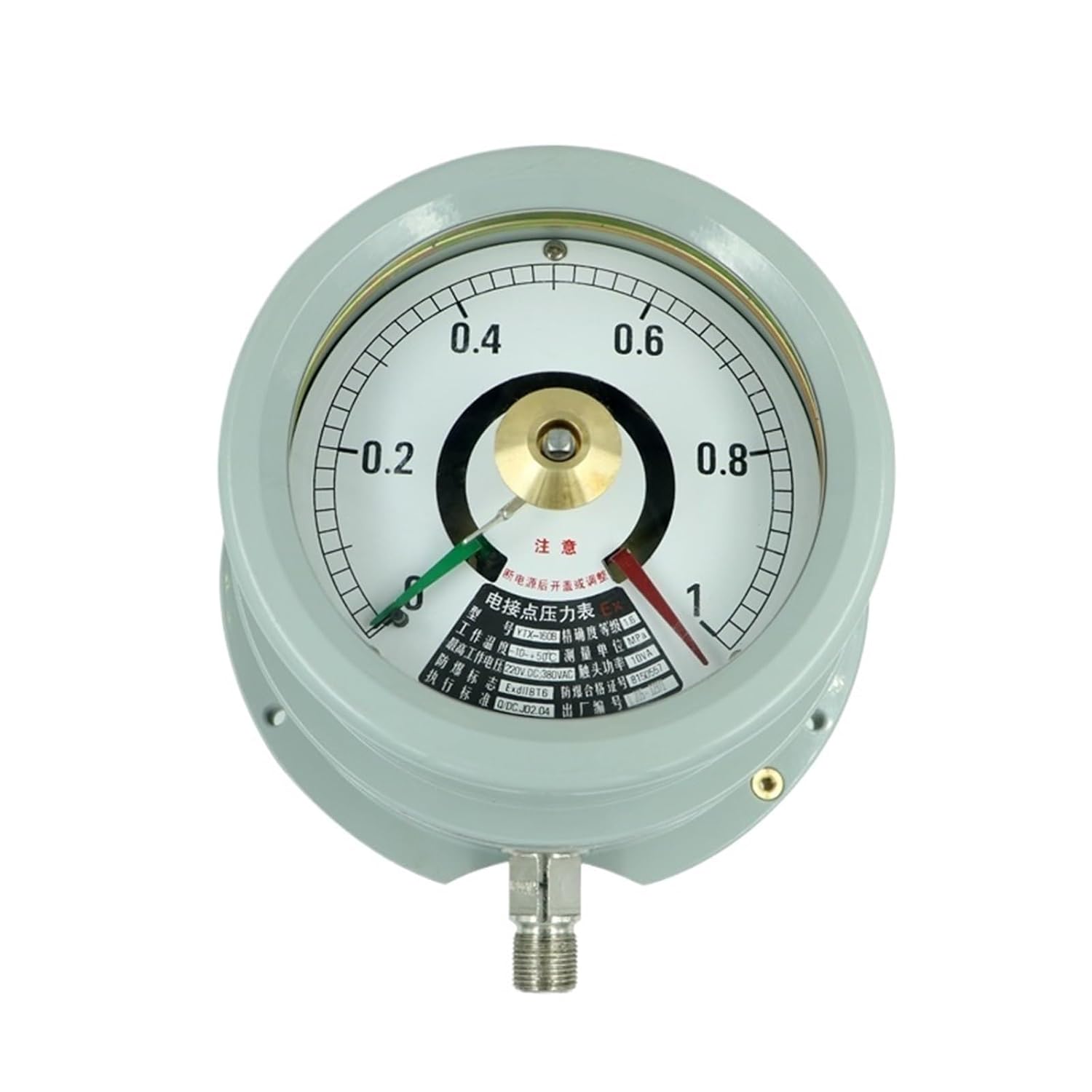 High Precise and Highly Reliable Explosion-Proof Electric Contact Industrial Pressure Gauge